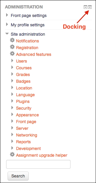 Finding your way around in Moodle