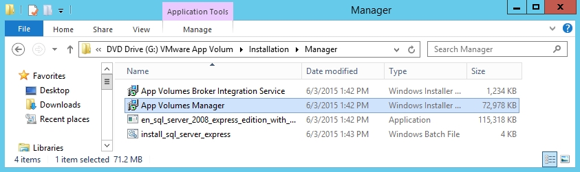 Installing App Volumes Manager
