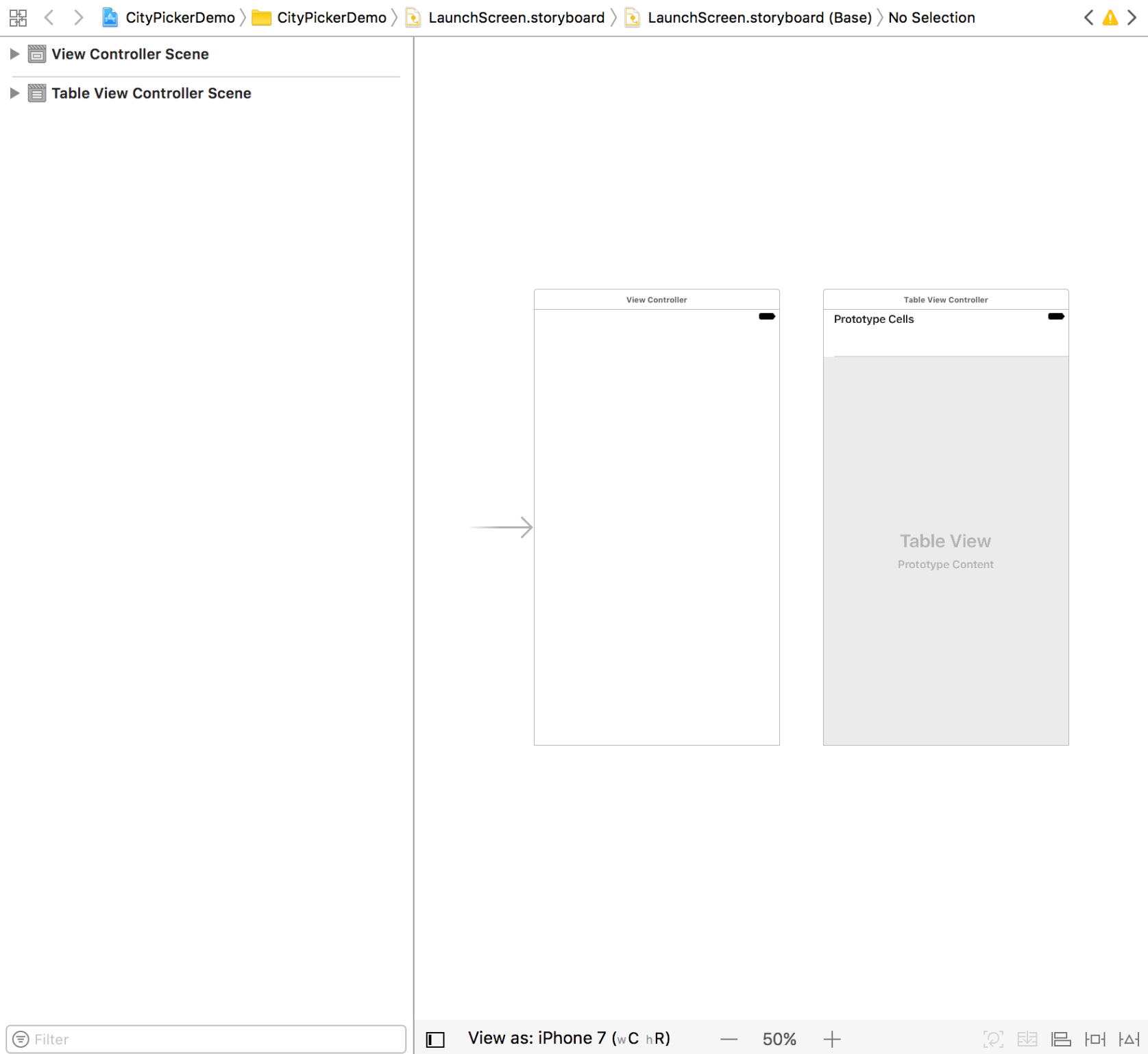 Table view in iOS app - Learn Swift by Building Applications [Book]