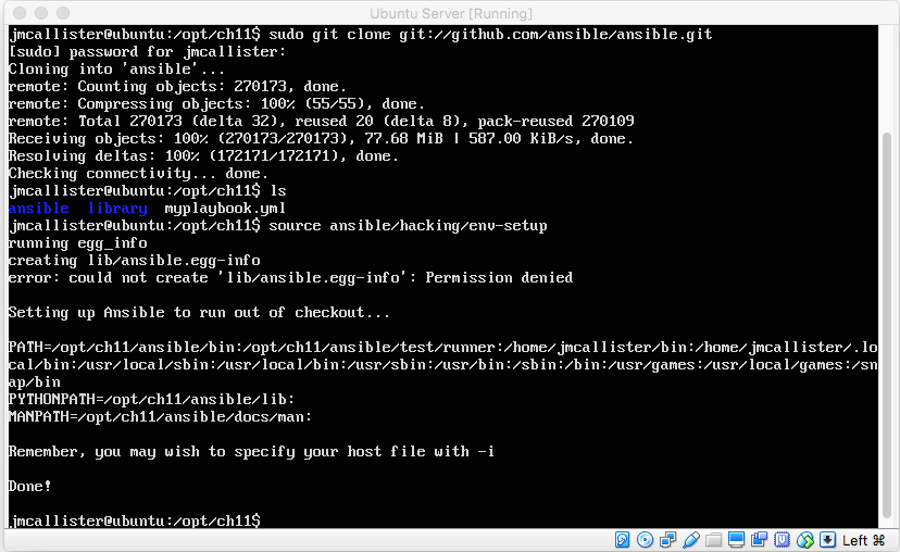 Testing a developmental Ansible module - Implementing DevOps with ...
