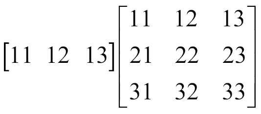Vector matrix multiplication