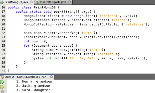 Java development with MongoDB