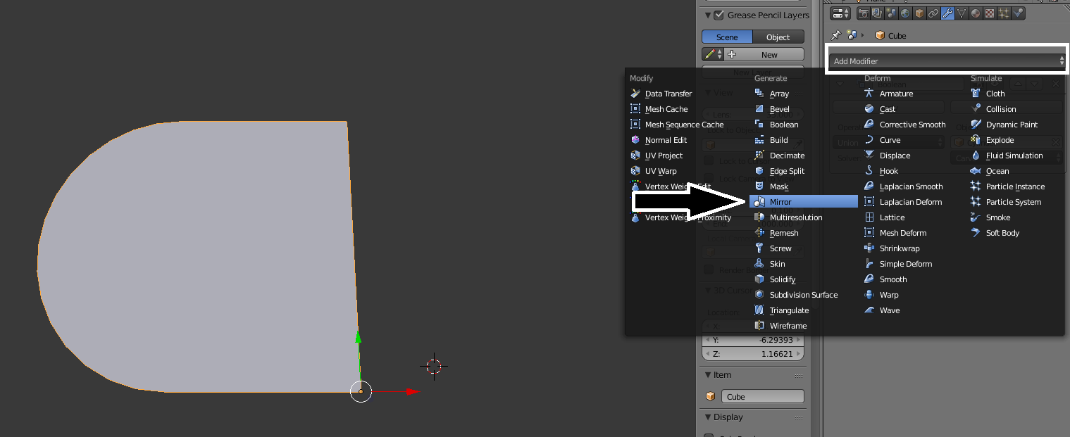 Quagga import Vest Adding a Mirror Modifier - Blender 3D Printing by Example [Book]
