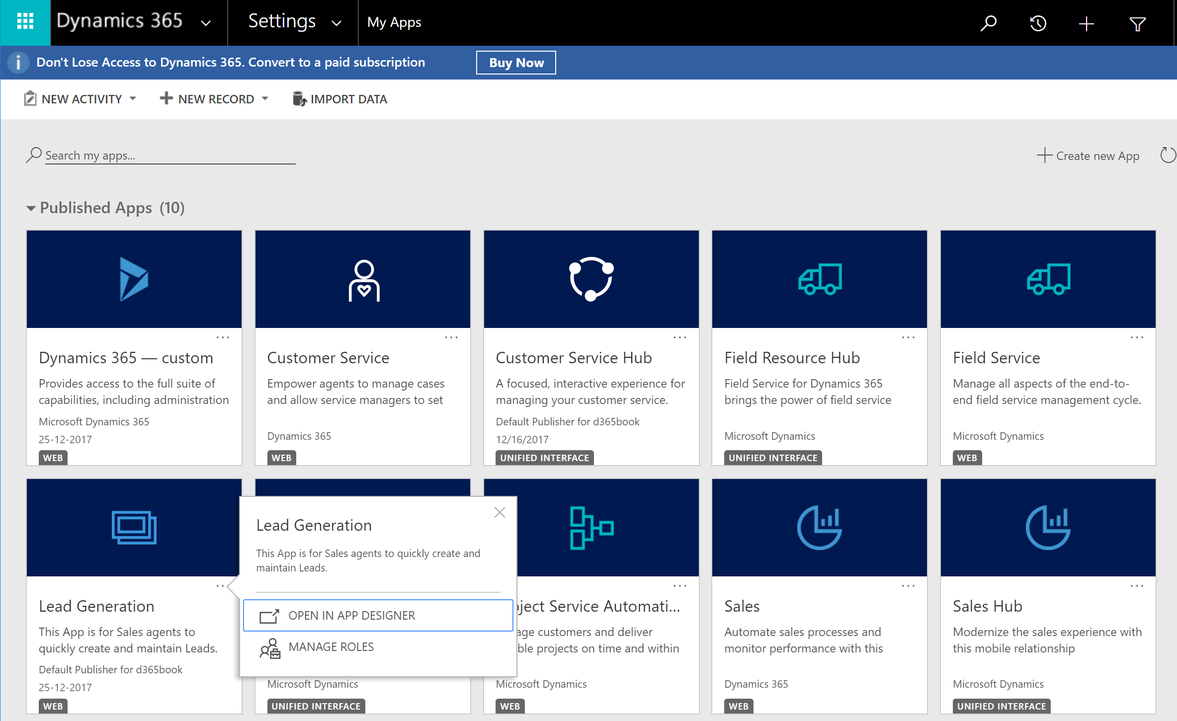 Securing an app - Dynamics 365 Application Development [Book]