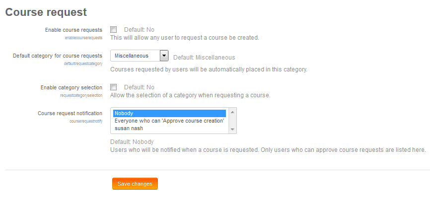 How to request a new course (teachers and students) - Moodle 3 E ...