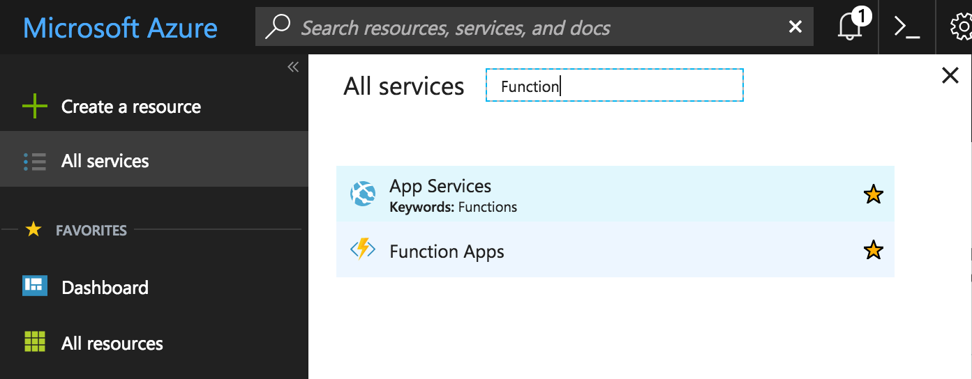 Azure Functions console - Hands-On Serverless Computing [Book]