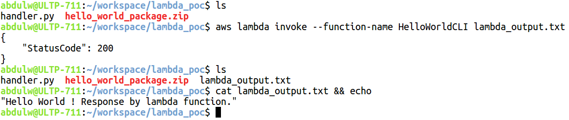 Invoking the function - Building Serverless Python Web Services with ...