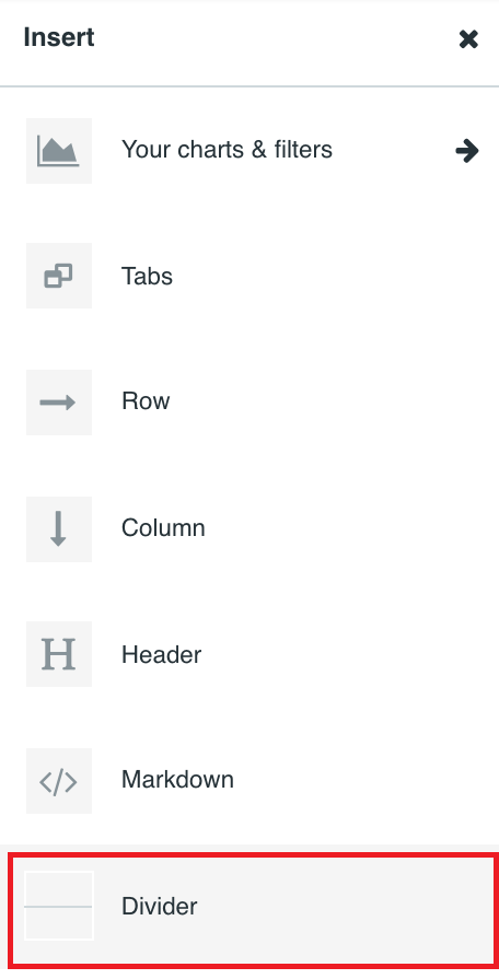 Separating sections using dividers - Apache Superset Quick Start Guide ...
