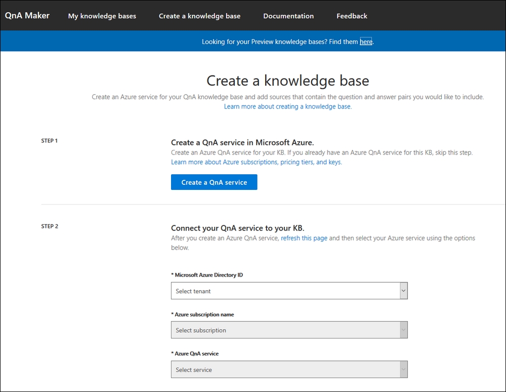 Creating a knowledge base from frequently asked questions