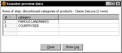 Time for action – deleting data about discontinued items