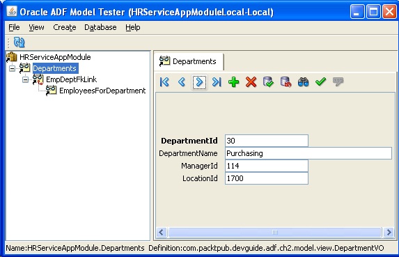 Oracle ADF Model Tester