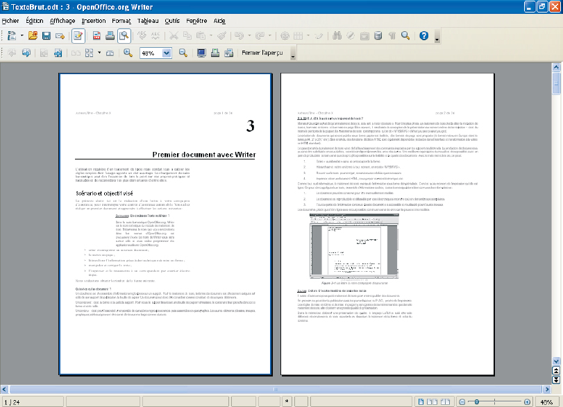 4. Création d’un document numéroté, stylé et mis en page - D'OpenOffice