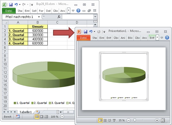 Excel-Daten nach PowerPoint exportieren