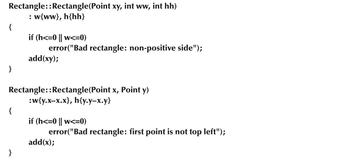 18.9 Rectangle - C++程序设计：原理与实践（进阶篇）（原书第2版） [Book]