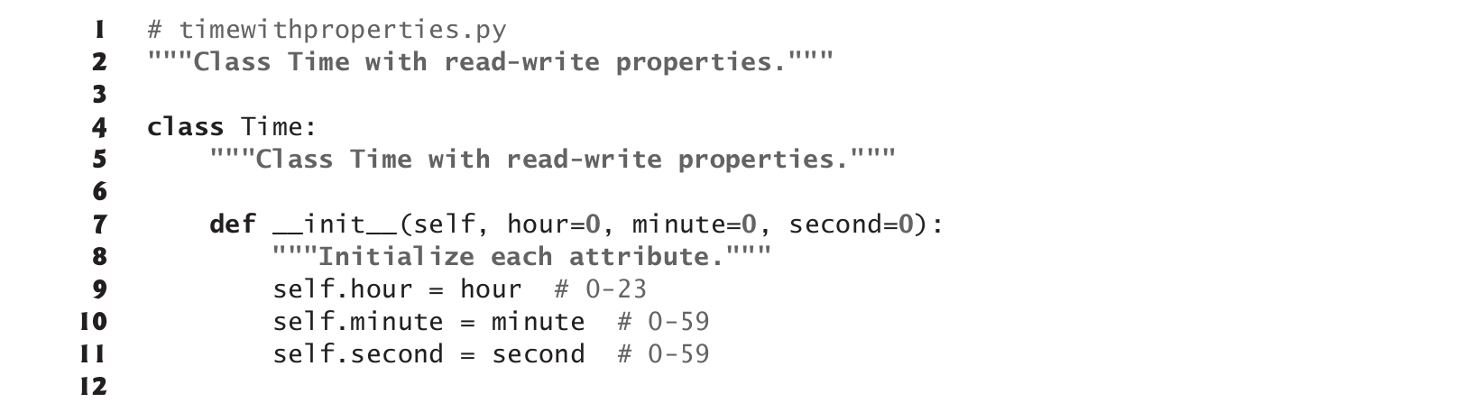 10.4.2 Time类的定义 - Python程序设计：人工智能案例实践 [Book]