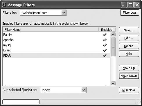 Mozilla Message Filters - Spring Into Linux® [Book]