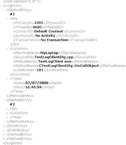 Log File Example - COM & .NET Component Services [Book]