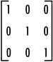The identity matrix