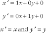 The identity matrix