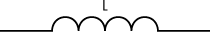 Schematic symbol for an inductor