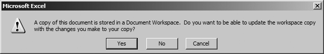 Linking a local copy to the workspace