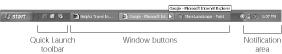 When you see nothing but microscopic icons, point without clicking to view an identifying tooltip.
