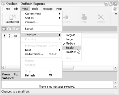 Nested ( cascading) menus provide access to all options and features of an application
