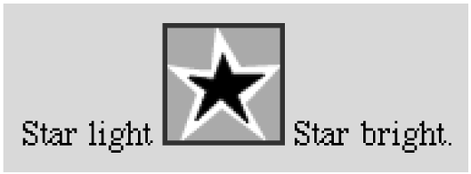 An image placed within a line of text