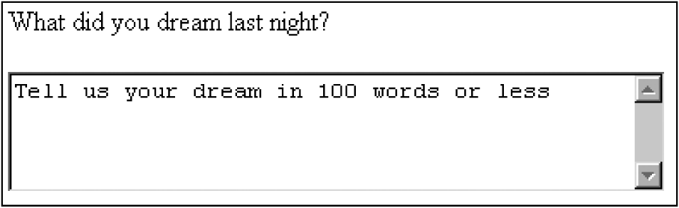 The textarea form field