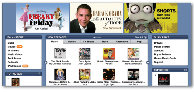 Shop the iTunes Store