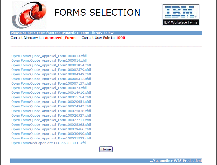 Approved form listing - IBM Workplace Forms: Guide to Building and ...