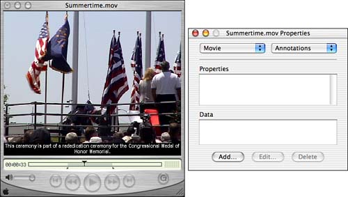 Customizing Your QuickTime Movies - Special Edition Using® Mac® OS X ...