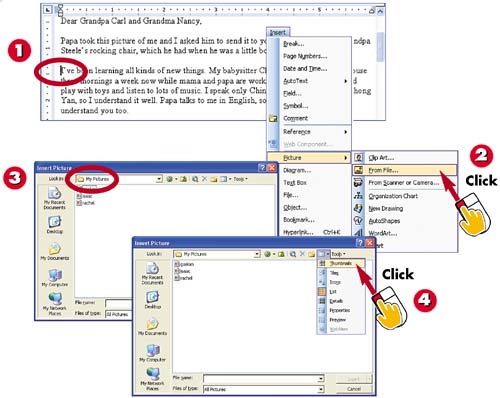 10. Adding Images to Your Document - Easy Microsoft® Office Word 2003 ...
