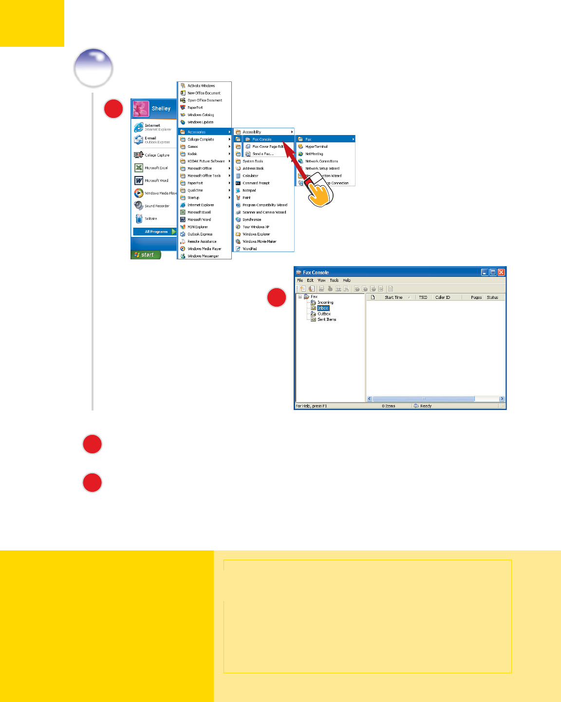 Windows Xp Fax Server Receiving and Viewing Faxes - Easy Microsoft® Windows® XP Home Edition ...