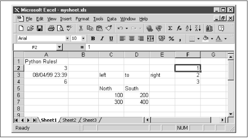 Passing arrays between Python and Excel