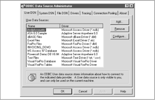 ODBC Data Source Administrator