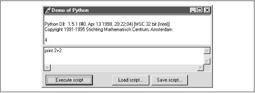 Python interpreter inside a Delphi application