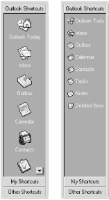 The Outlook Bar and Folder Tree - Outlook 2000 in a Nutshell [Book]