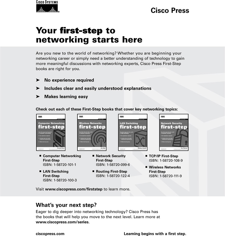 TCP/IP First-Step - TCP/IP First-Step [Book]