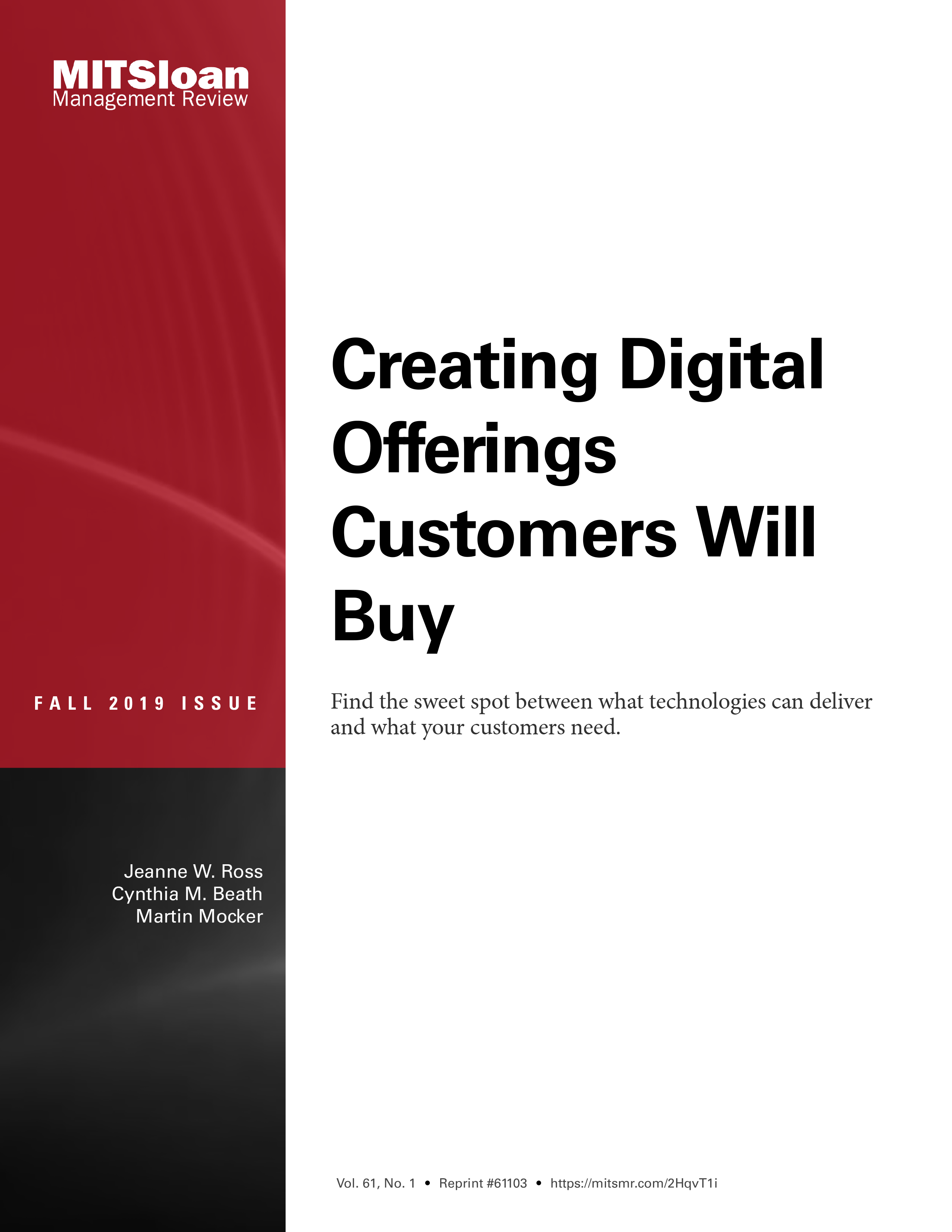 Cover - Creating Digital Offerings Customers Will Buy [Book]