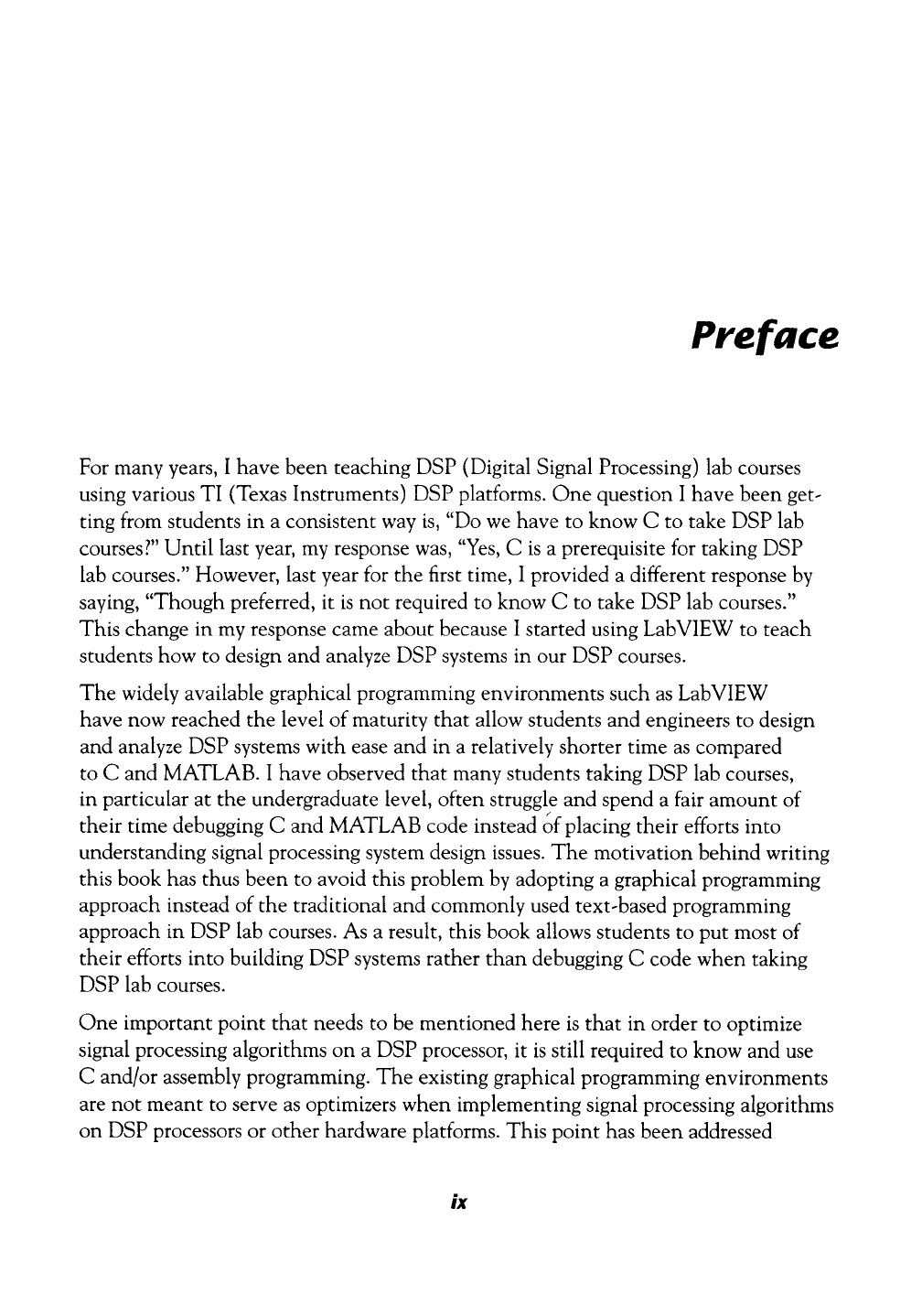 Preface - Digital Signal Processing System-Level Design Using LabVIEW ...