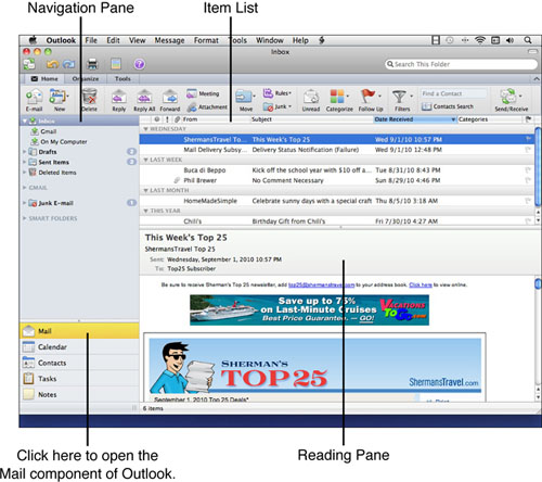 7. Using E-mail - Using Microsoft Office for Mac 2011 [Book]