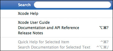 4. Getting Help - Mastering Xcode 4: Develop and Design [Book]