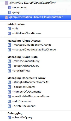SharediCloudController.m - Learning iCloud Data Management: A Hands-On ...