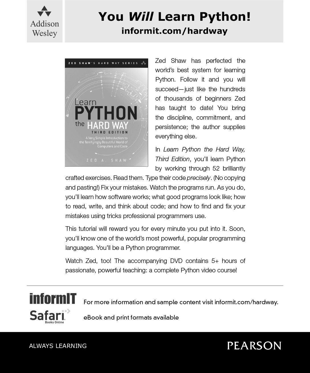 Learn Ruby the Hard Way: A Simple and Idiomatic Introduction to the ...