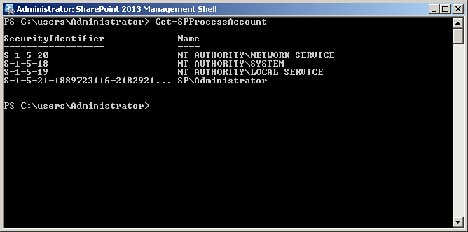 System Account Retrieve the System Accounts - PowerShell™ for SharePoint® 2013 How-To ...