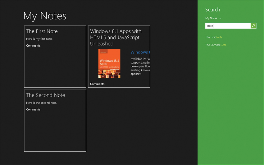 Providing Search Suggestions - Windows® 8.1 Apps with HTML5 and ...