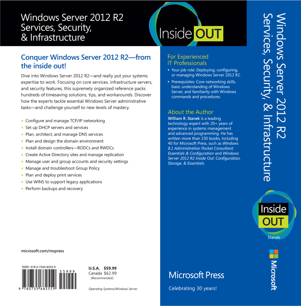 Inside Back Cover - Windows Server 2012 R2 Inside Out: Services ...