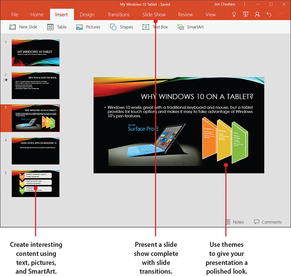 20. Presenting with Microsoft PowerPoint Mobile - My Windows 10 Tablet ...