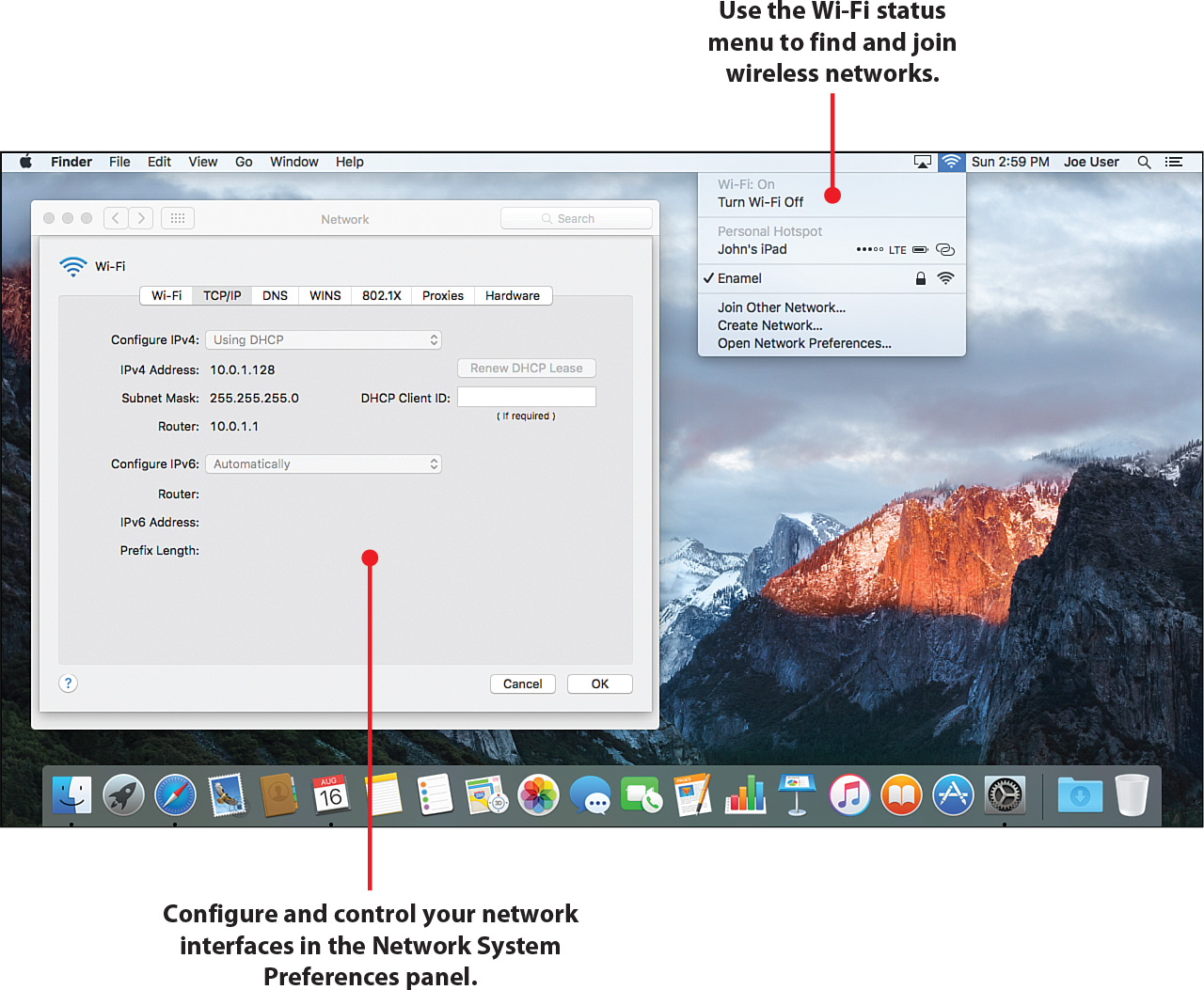 3. Connecting Your Mac to a Network - My OS X® (El Capitan Edition) [Book]